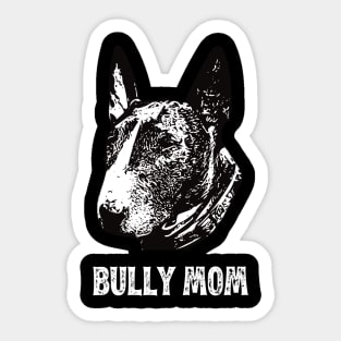 Brindle Bull Terrier Mom Sticker